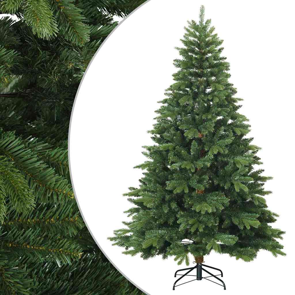 Artificial Hinged Christmas Tree Green 210 cm PVC, PE and steel